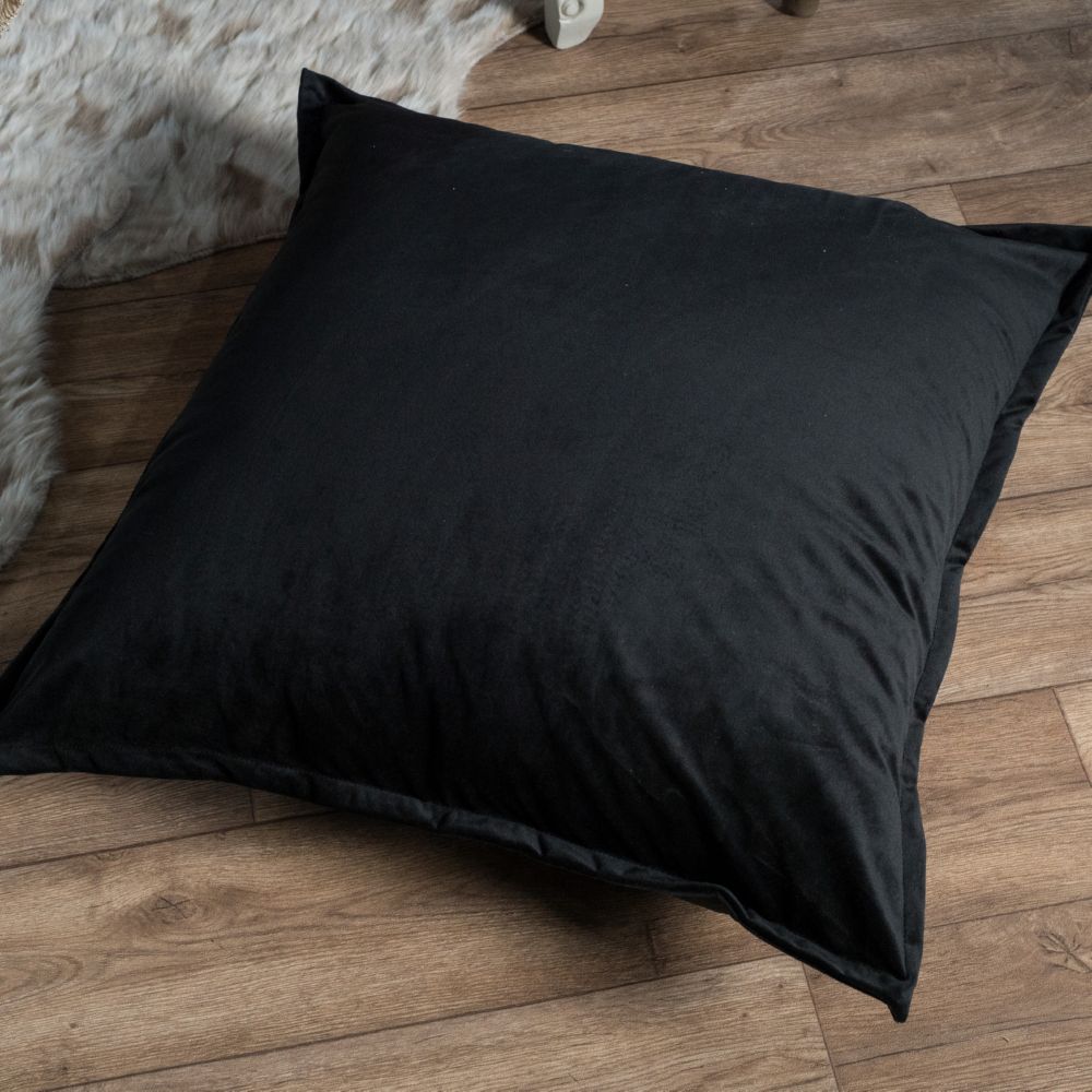 Μαξιλαροθήκη Velvet 06 BLACK